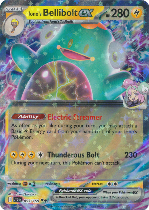 Iono's Bellibolt ex - 053/159 - Double Rare