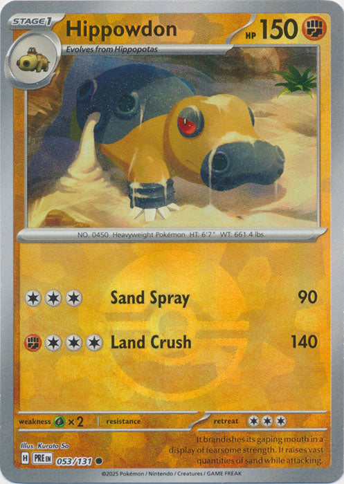 Hippowdon (Poke Ball Pattern) - 053/131 - Common
