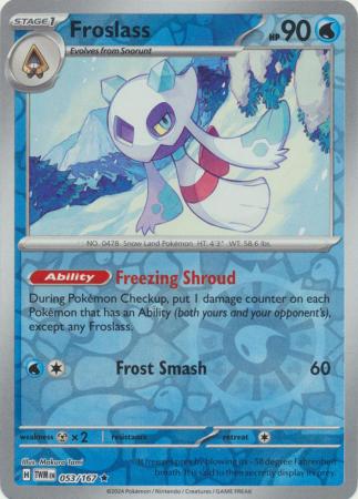 Froslass - 053/167 - Rare - Reverse Holo