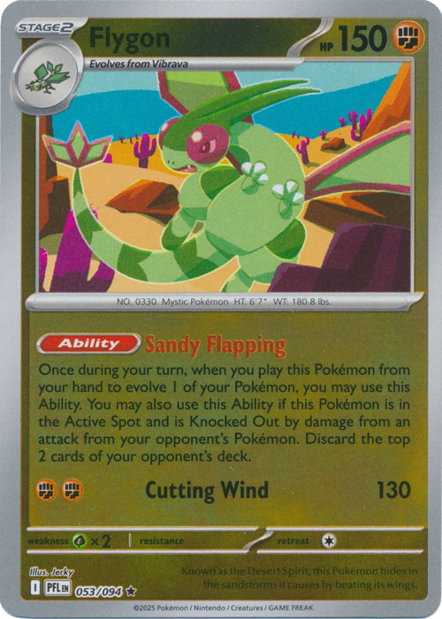 Flygon - 053/094 - Rare - Reverse Holo