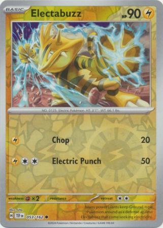 Electabuzz - 053/162 - Common - Reverse Holo