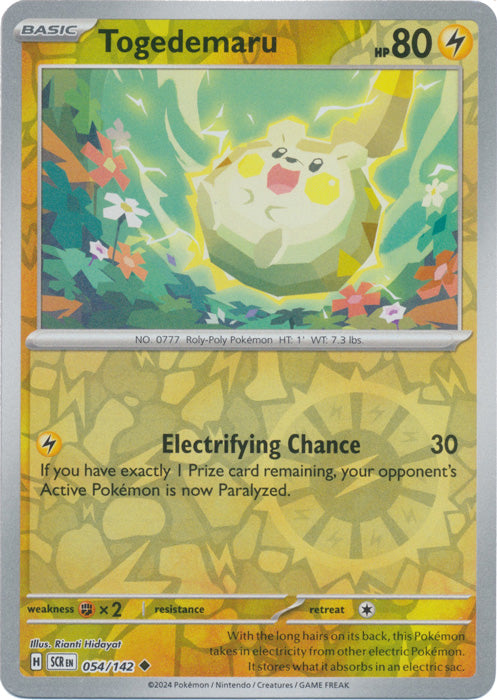 Togedemaru - 054/142 - Uncommon - Reverse Holo