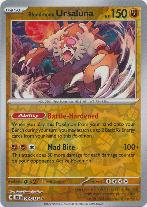 Bloodmoon Ursaluna - 054/131 - Rare - Reverse Holo