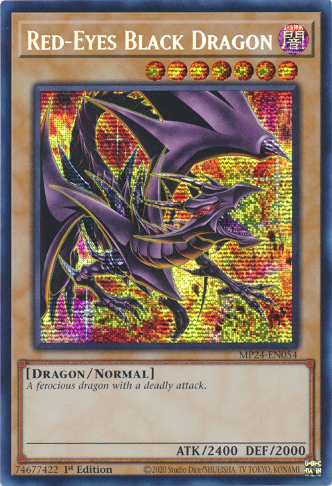 Red-Eyes Black Dragon (Alternate Art) - MP24-EN054 - Prismatic Secret Rare - 1st Edition