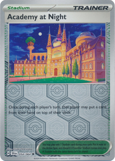 Academy at Night - 054/064 - Uncommon - Reverse Holo