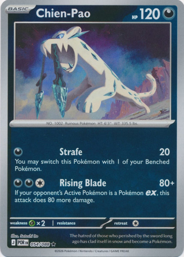 Chien-Pao - 054/088 - Rare - Reverse Holo