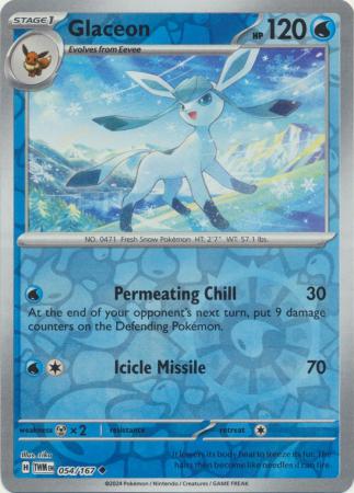 Glaceon - 054/167 - Uncommon - Reverse Holo