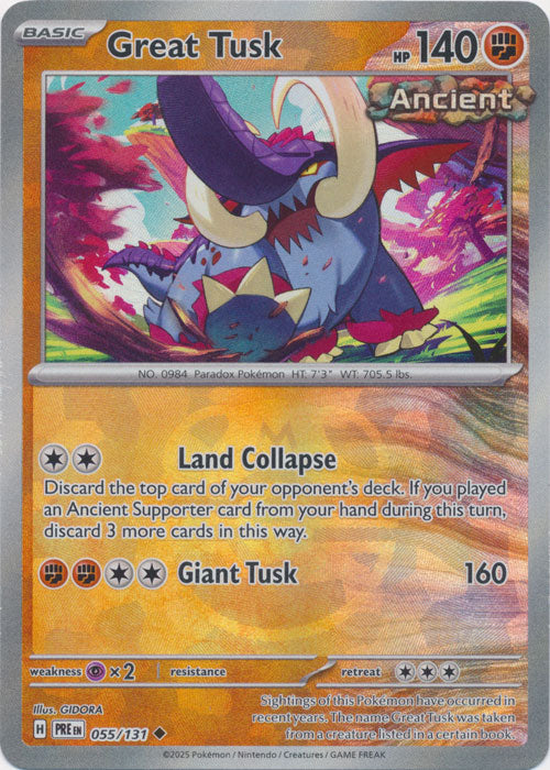 Great Tusk (Master Ball Pattern) - 055/131 - Uncommon