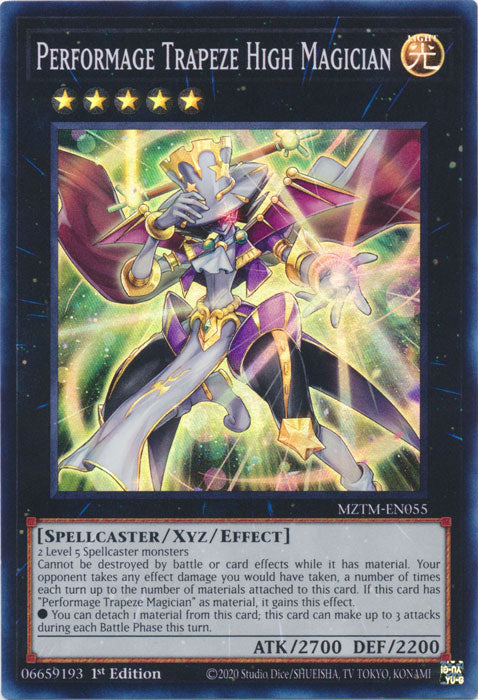 Performage Trapeze High Magician - MZTM-EN055 - Super Rare - 1st Edition
