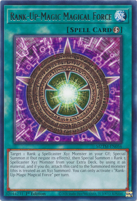 Rank-Up-Magic Magical Force - MZTM-EN056 - Rare - 1st Edition