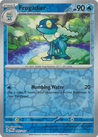 Frogadier - 057/167 - Common - Reverse Holo