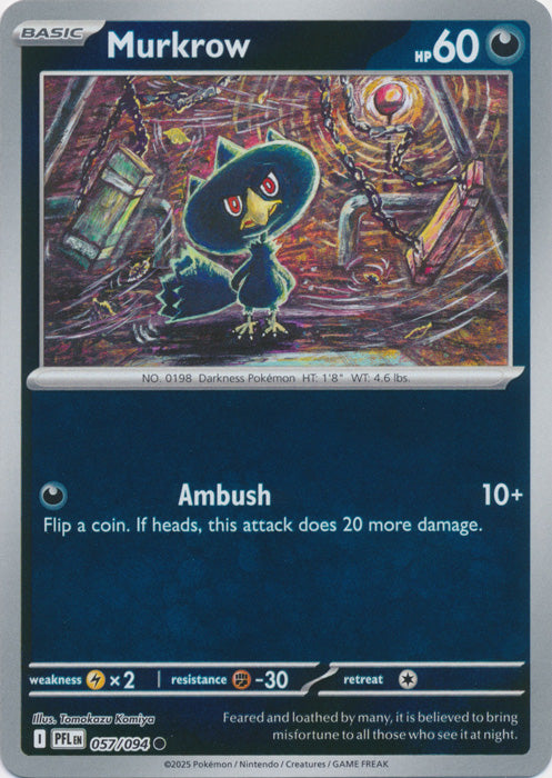 Murkrow - 057/094 - Common - Reverse Holo