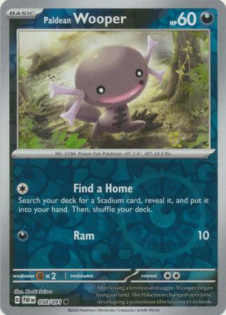 Paldean Wooper - 058/091 - Common - Reverse Holo