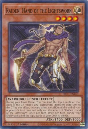 Raiden, Hand of the Lightsworn - BLC1-EN060 - Common - 1st Edition