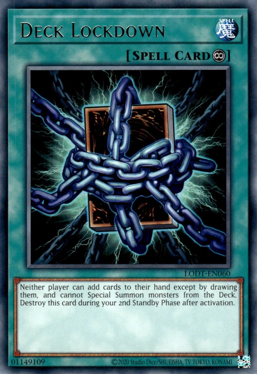 Deck Lockdown (2020 Date Reprint) - LODT-EN060 - Rare