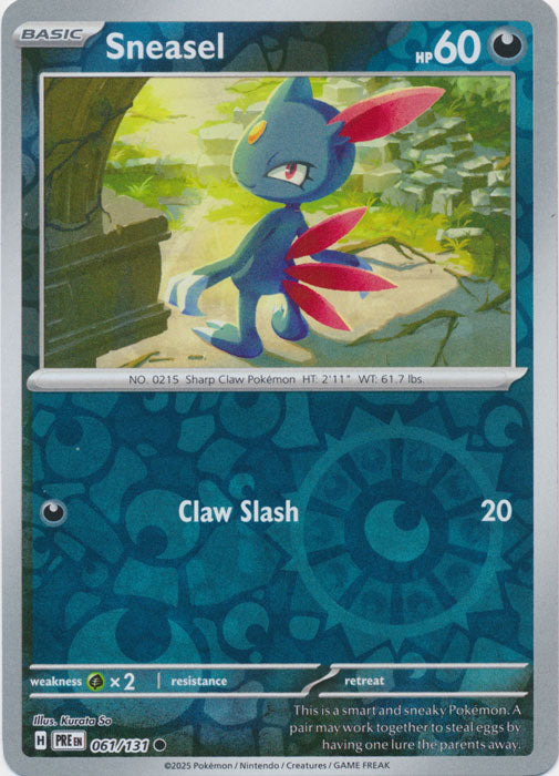 Sneasel - 061/131 - Common - Reverse Holo