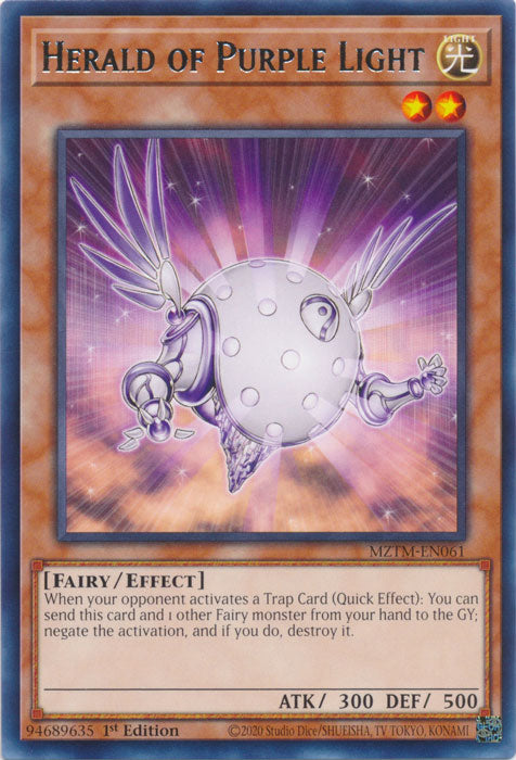 Herald of Purple Light - MZTM-EN061 - Rare - 1st Edition