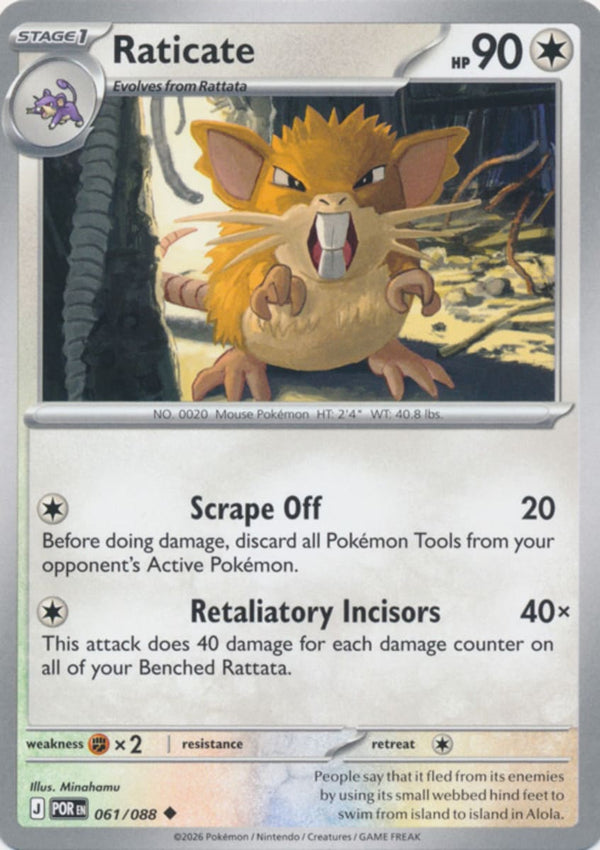 Raticate - 061/088 - Uncommon