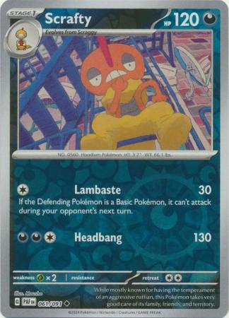 Scrafty - 061/091 - Uncommon - Reverse Holo