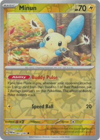 Minun - 061/182 - Common - Reverse Holo available at 401 Games Canada