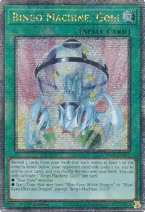 Bingo Machine, Go!!! - RA02-EN062 - Quarter Century Secret Rare - 1st Edition