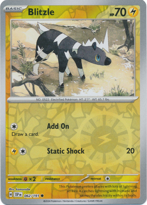 Blitzle - 062/191 - Common - Reverse Holo