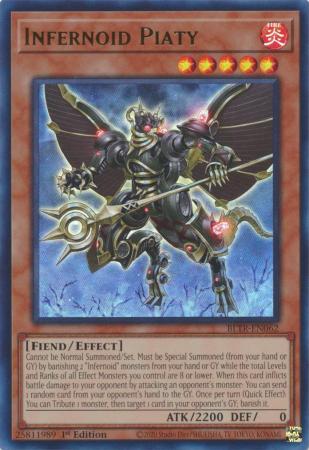 Infernoid Piaty - BLTR-EN062 - Ultra Rare - 1st Edition