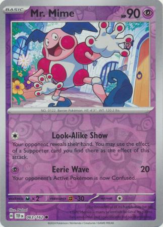 Mr. Mime - 063/162 - Common - Reverse Holo