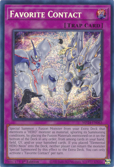 Favorite Contact - MP24-EN063 - Prismatic Secret Rare - 1st Edition