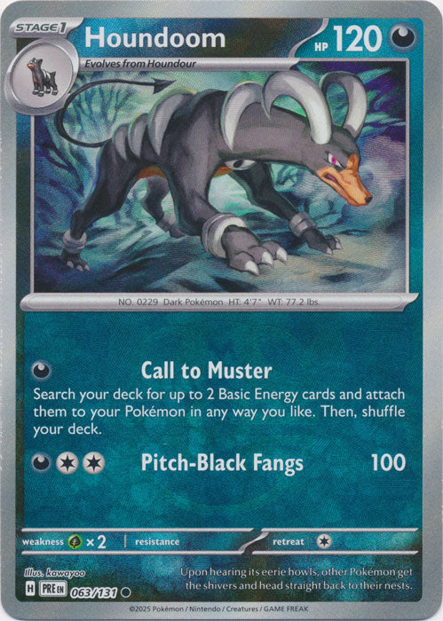 Houndoom (Master Ball Pattern) - 063/131 - Common