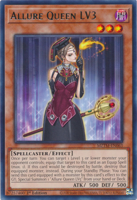 Allure Queen LV3 - MZTM-EN063 - Rare - 1st Edition