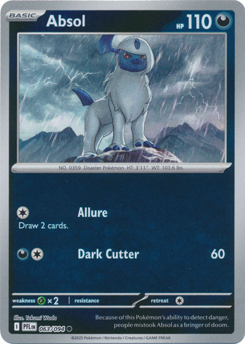 Absol - 063/094 - Common - Reverse Holo