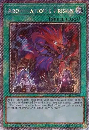 Abomination's Prison (Platinum Secret Rare) - RA02-EN064 - Platinum Secret Rare - 1st Edition