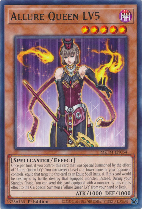 Allure Queen LV5 - MZTM-EN064 - Rare - 1st Edition