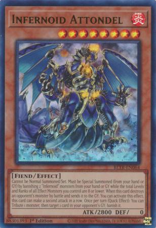 Infernoid Attondel - BLTR-EN064 - Ultra Rare - 1st Edition