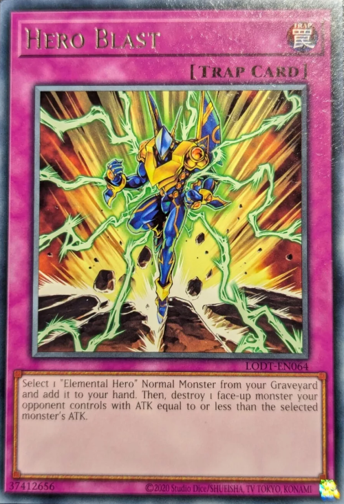 Hero Blast (2020 Date Reprint) - LODT-EN064 - Rare
