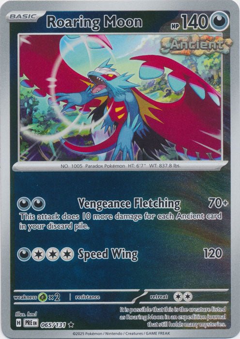 Roaring Moon - 065/131 - Rare - Reverse Holo