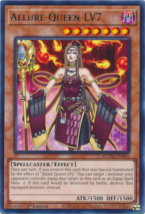 Allure Queen LV7 - MZTM-EN065 - Rare - 1st Edition
