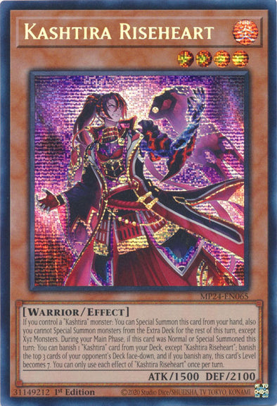 Kashtira Riseheart - MP24-EN065 - Prismatic Secret Rare - 1st Edition