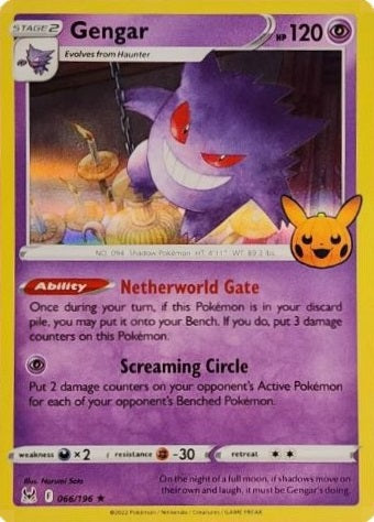 Gengar - 066/196 - Holo Promo (Trick or Trade BOOster Bundle)