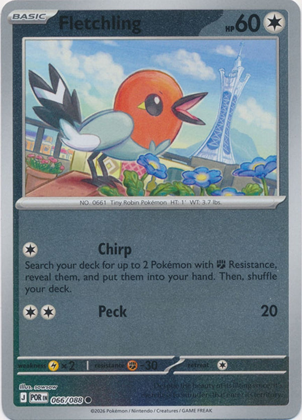 Fletchling - 066/088 - Common - Reverse Holo
