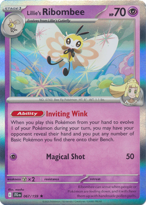 Lillie's Ribombee - 067/159 - Holo Rare