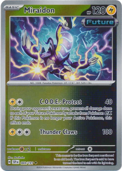 Miraidon - 069/191 - Uncommon - Reverse Holo