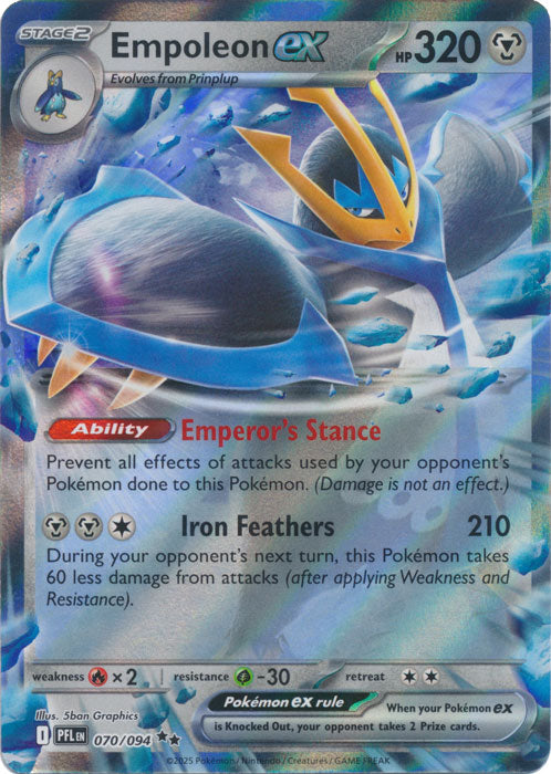 Empoleon ex - 070/094 - Double Rare