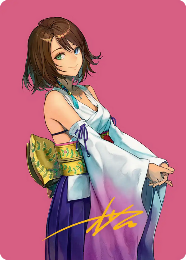 Yuna, Hope of Spira - Art Series (Gold-Stamped Signature) (AFIN)