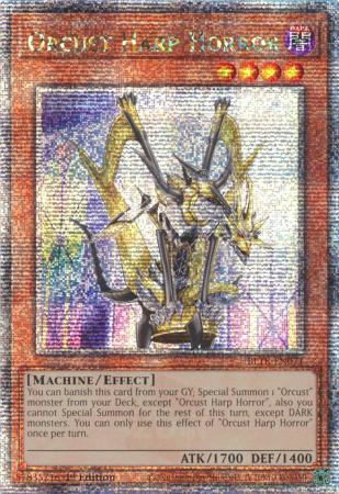 Orcust Harp Horror - BLTR-EN071 - Quarter Century Secret Rare - 1st Edition