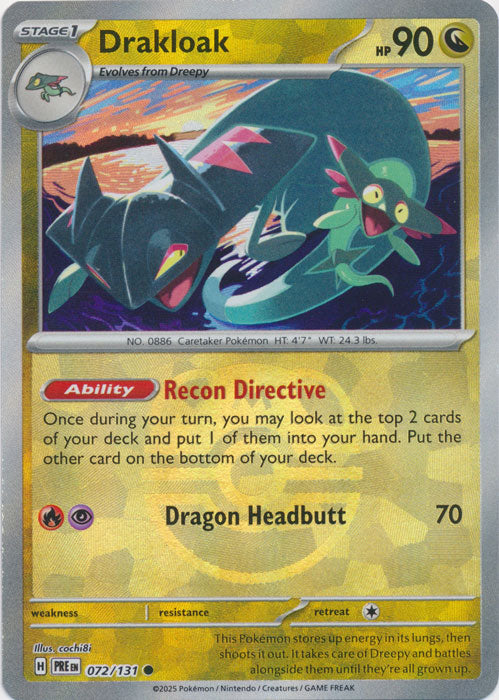 Drakloak (Master Ball Pattern) - 072/131 - Common