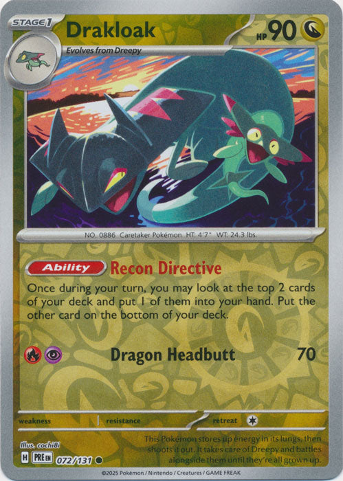Drakloak - 072/131 - Common - Reverse Holo