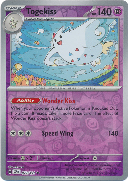 Togekiss - 072/191 - Rare - Reverse Holo