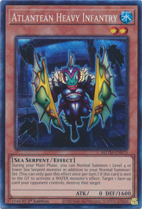 Atlantean Heavy Infantry (Collector's Rare) - MZTM-EN073 - Collector's Rare - 1st Edition